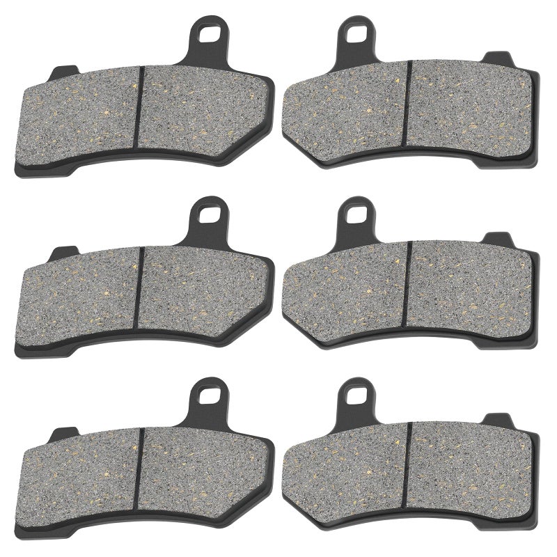 AHL Semi-metallic Front & Rear Brake Pads Set for Harley Touring FLHX Street Glide 2008-2015 Touring FLHTCU Ultra Classic Electra Glide 2008-2015 - Image 1